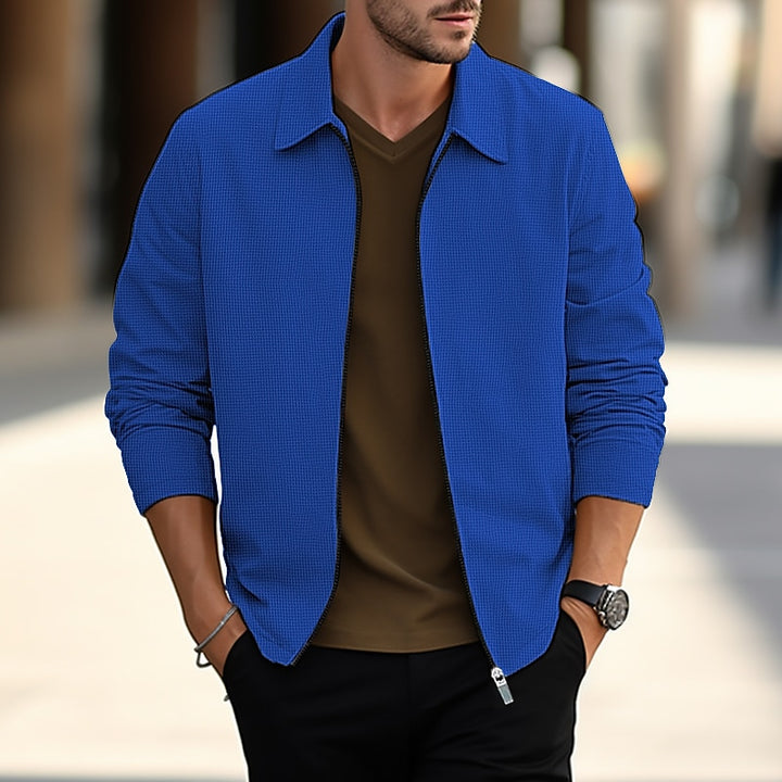 Ronan | Textured Lapel Overshirt