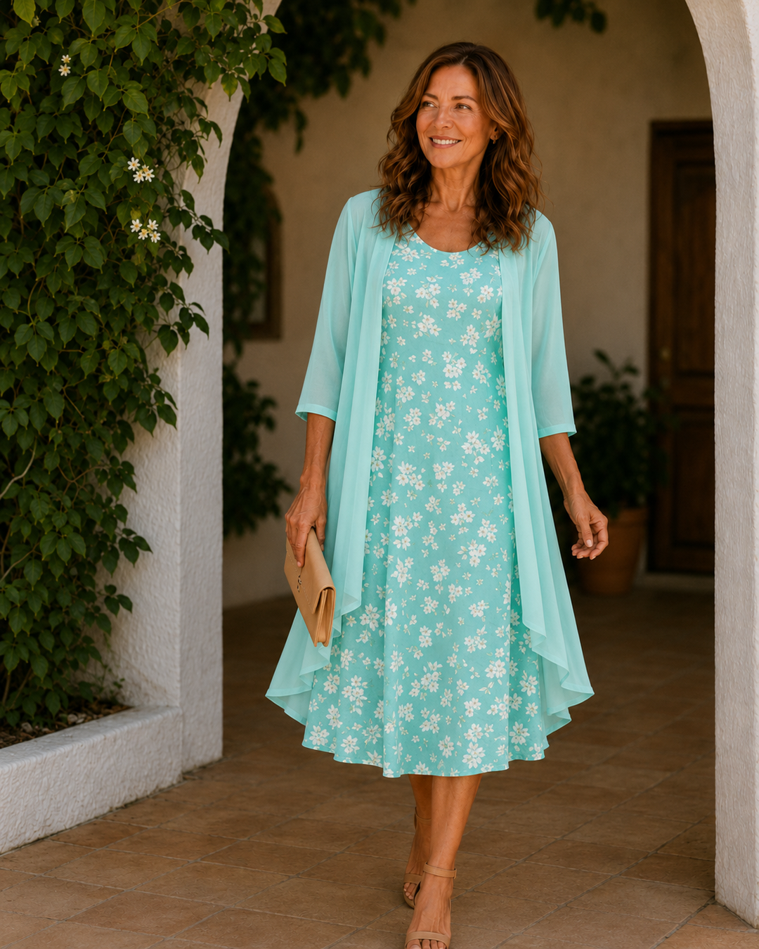 Marigold | Floral Duster Two-Piece Set