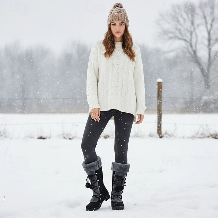 Wendy | Cozy Lace-Up Winter Boots