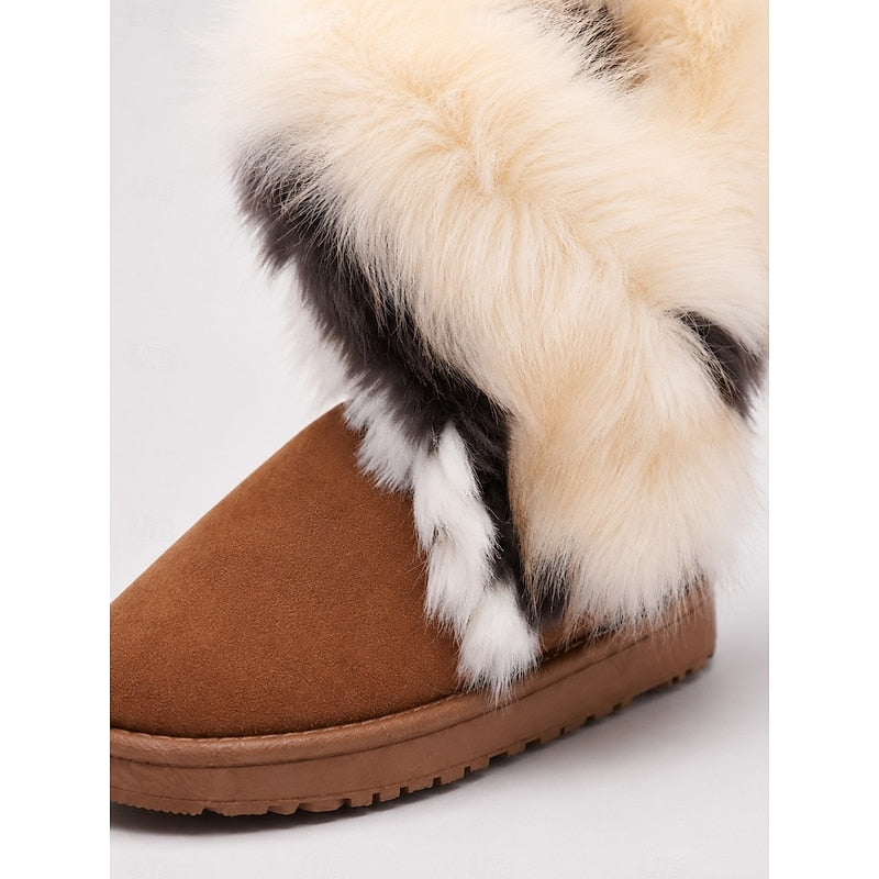 Odile | Cozy Fur-Trimmed Snow Boots