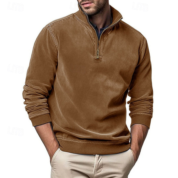 Donovan | Quarter-Zip Stand-Collar Sweatshirt