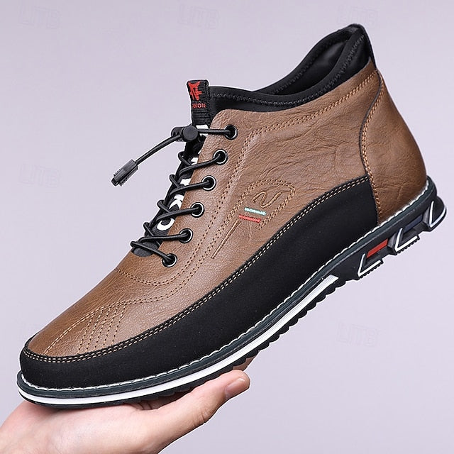 Ralph | Men's High-Top Lace-Up Leather Shoes