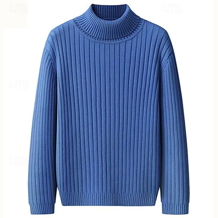 Dominic | Ribbed High-Neck Sweater