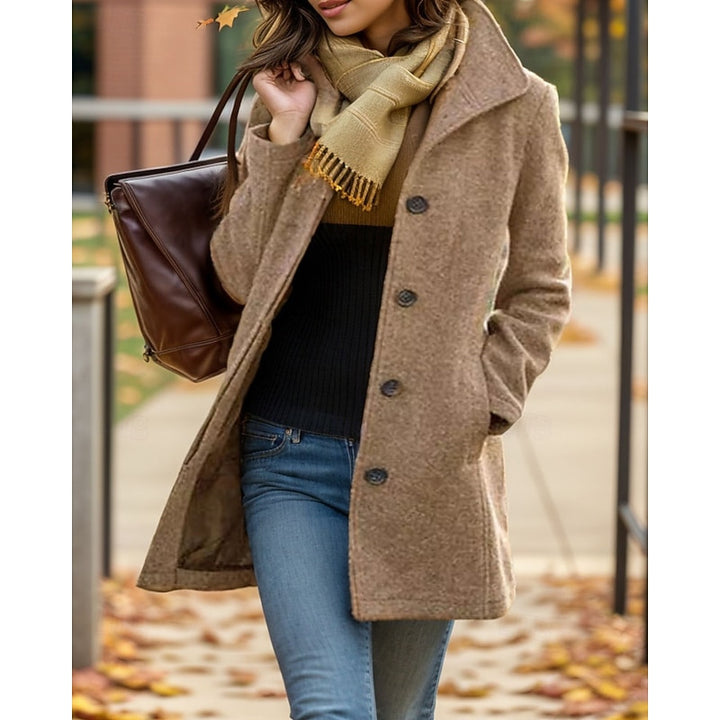 Lucille | Timeless Turndown Collar Coat