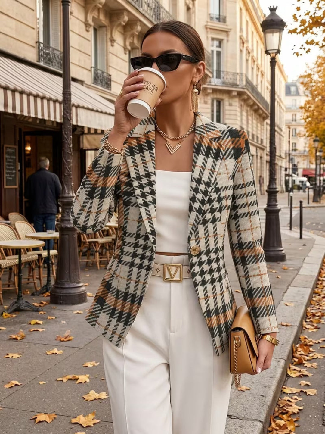Octavia | Tailored Check Blazer