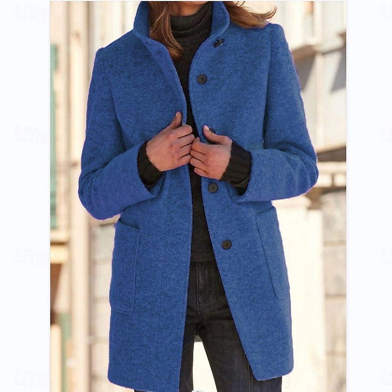 Lorraine | Elegant Stand-Collar Coat