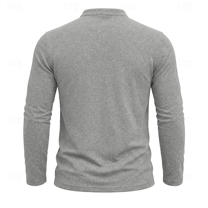 Quentin | Classic Long-Sleeve Henley Shirt