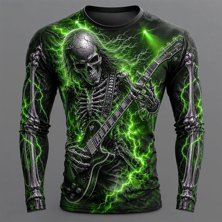 Damon | Bold Halloween Skeleton Long-Sleeve Shirt