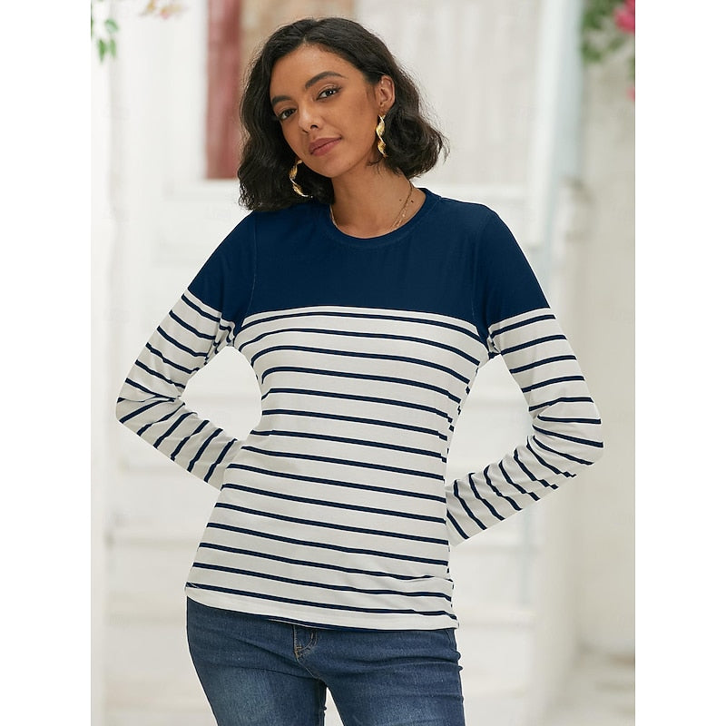 Isla | Striped Long-Sleeve Top