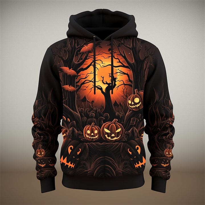 Jasper | Halloween Pumpkin Graphic Hoodie
