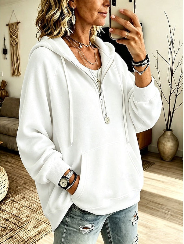 Maren | Relaxed Half-Zip Hoodie