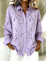 Kathleen | Relaxed Abstract-Print Blouse