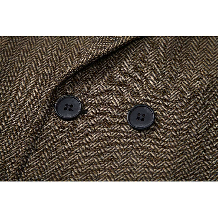 Alistair | Double-Breasted Herringbone Waistcoat