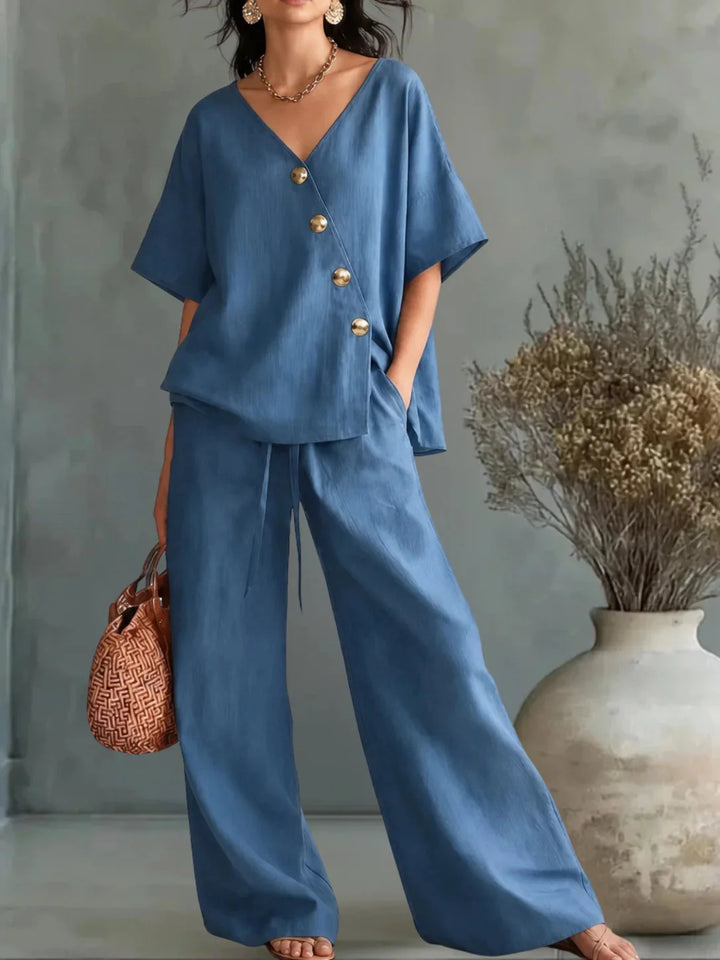 Gwyneth | Relaxed Wide-Leg Two-Piece Set
