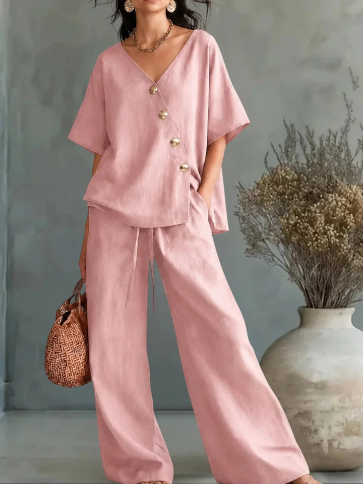 Gwyneth | Relaxed Wide-Leg Two-Piece Set