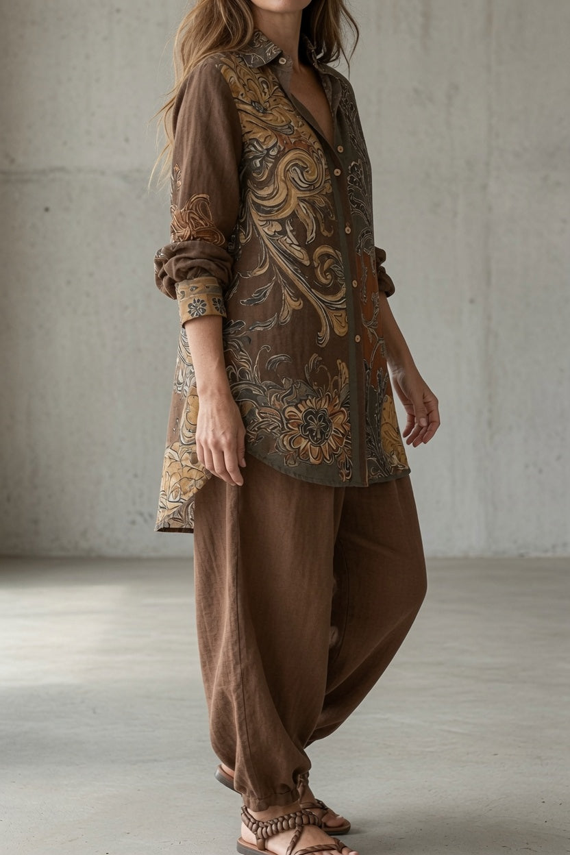 Leonora | Artful Patterned Two-Piece Set