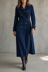 Katherine | Tailored Double-Breasted Long Coat