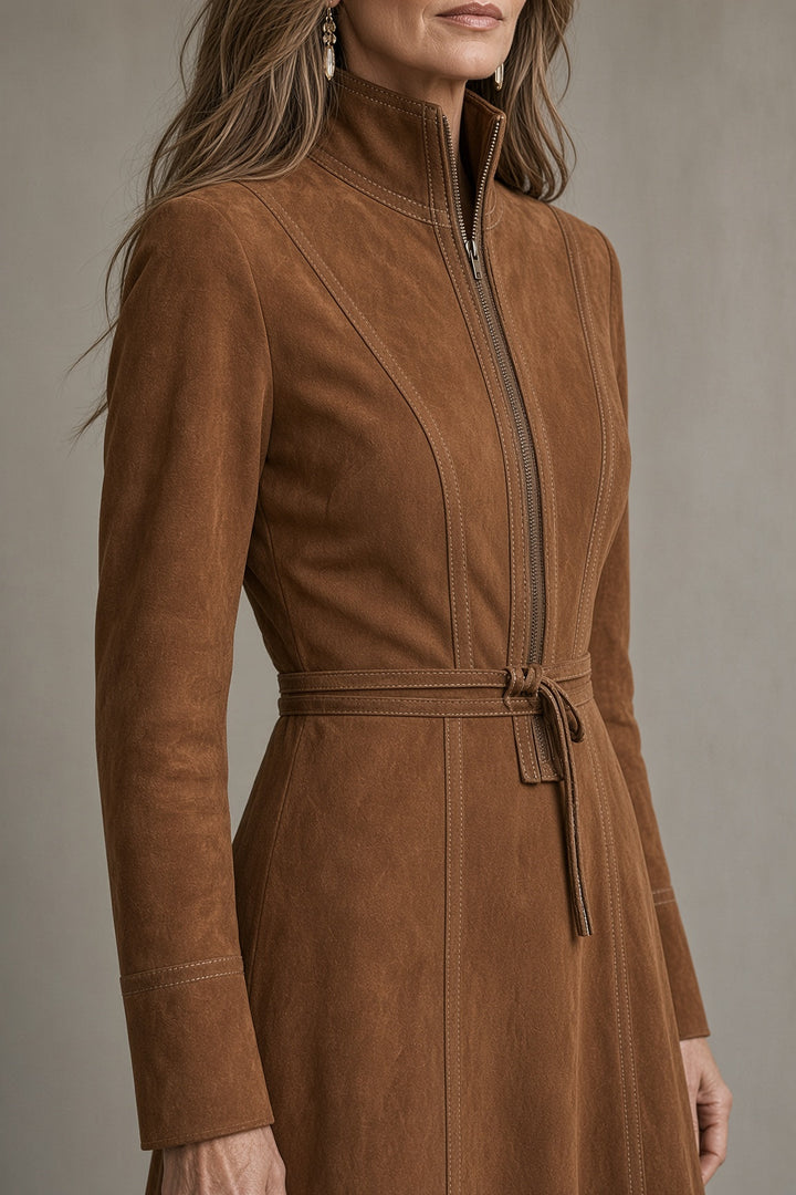 Juliet | Zip-Front Midi Dress