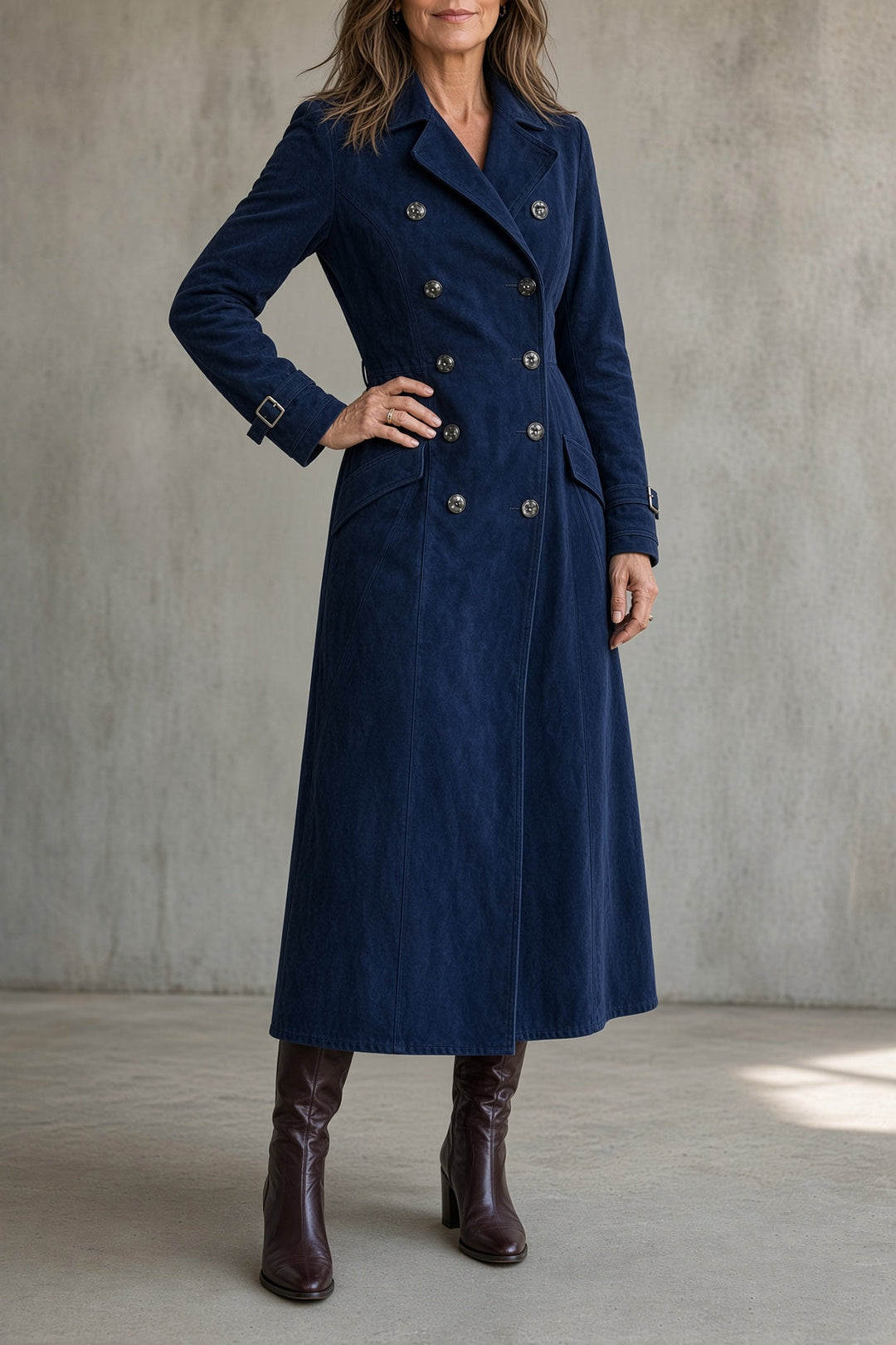 Katherine | Tailored Double-Breasted Long Coat