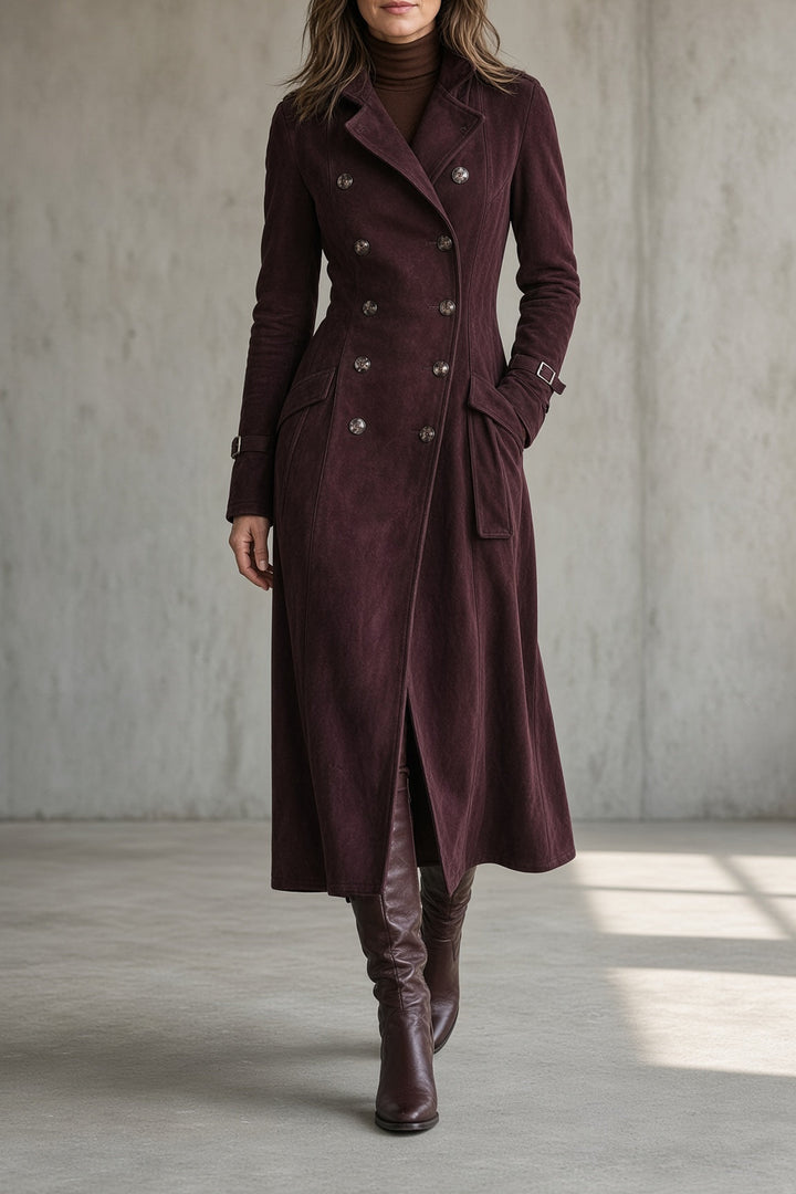 Katherine | Tailored Double-Breasted Long Coat