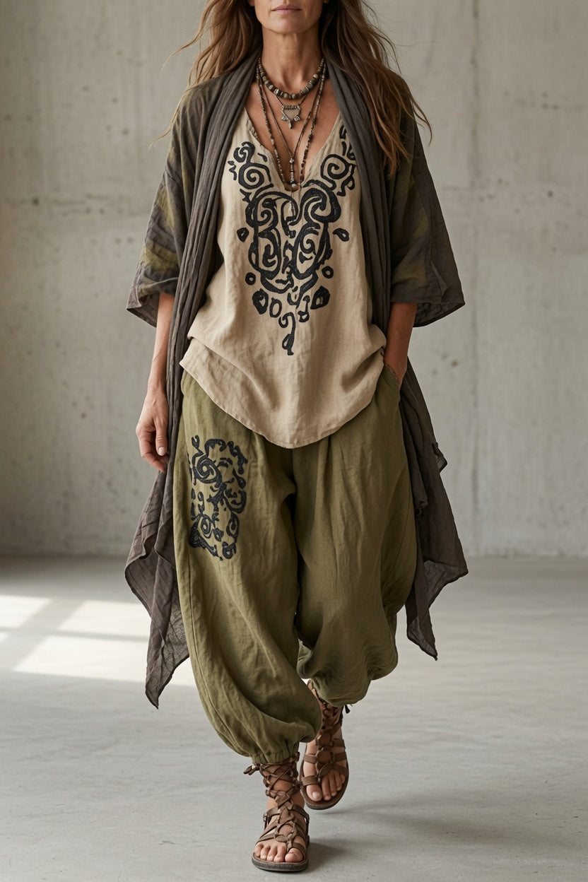 Saffron | Bohemian Three-Piece Set