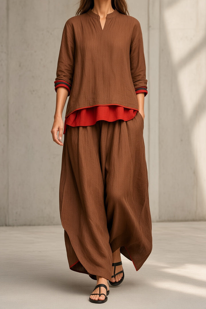 June | Relaxed Layered Two-Piece Set