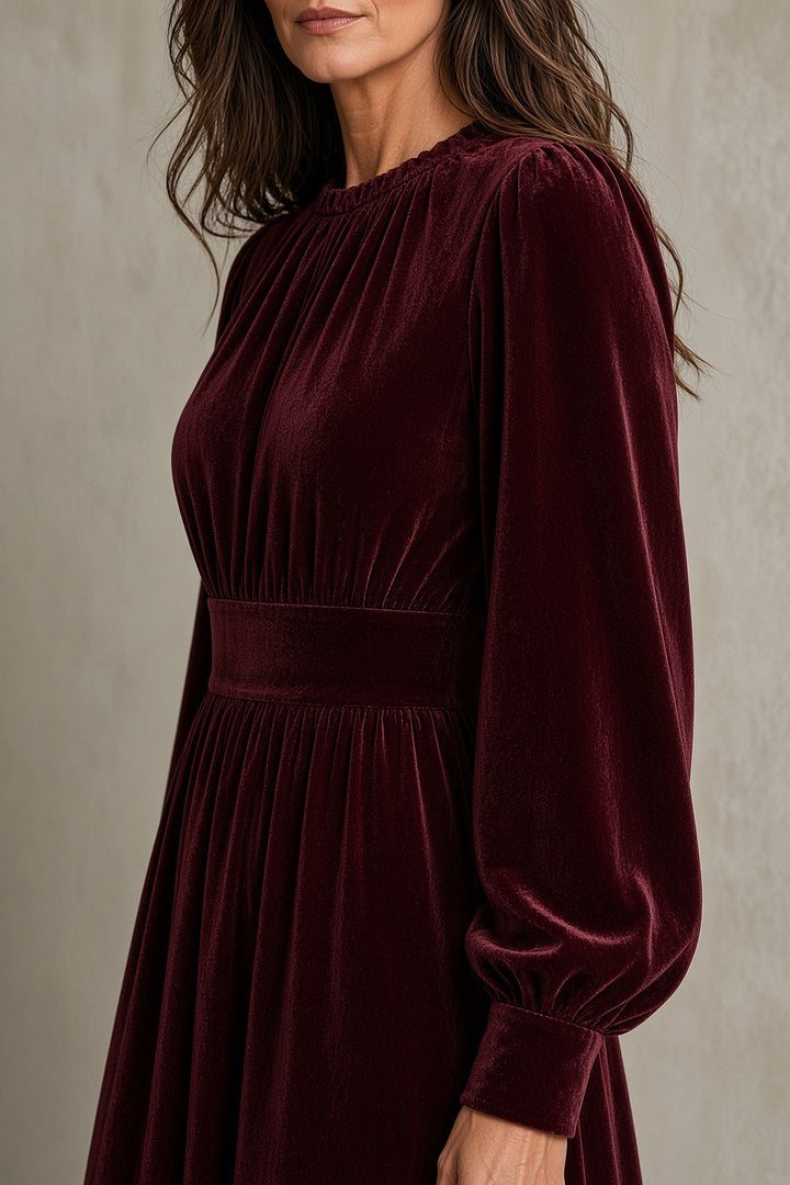 Athena | Flowing Long-Sleeve Maxi Dress