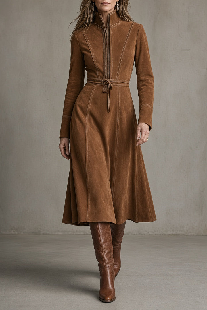 Juliet | Zip-Front Midi Dress