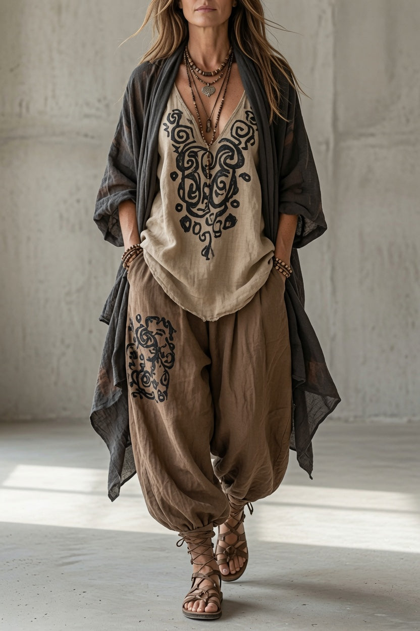 Saffron | Bohemian Three-Piece Set