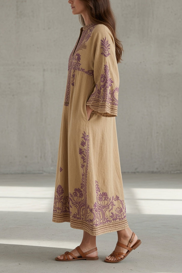 Magnolia | Embroidered Bohemian Maxi Dress
