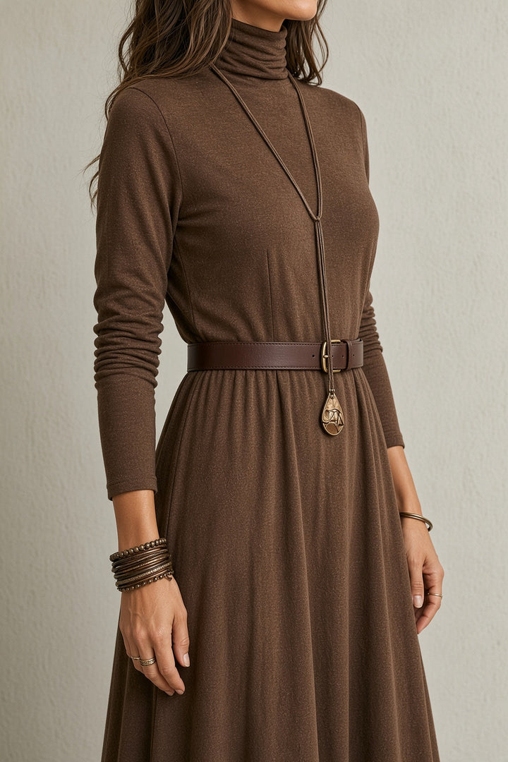 Cecily | Lace-Hem Maxi Dress
