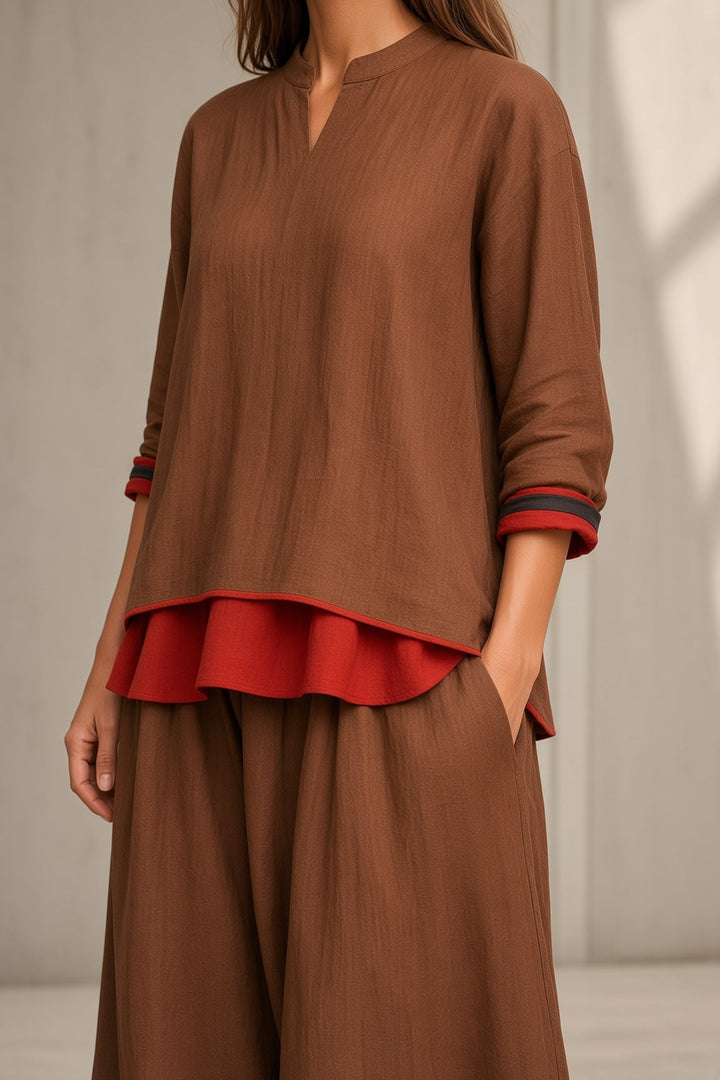 June | Relaxed Layered Two-Piece Set