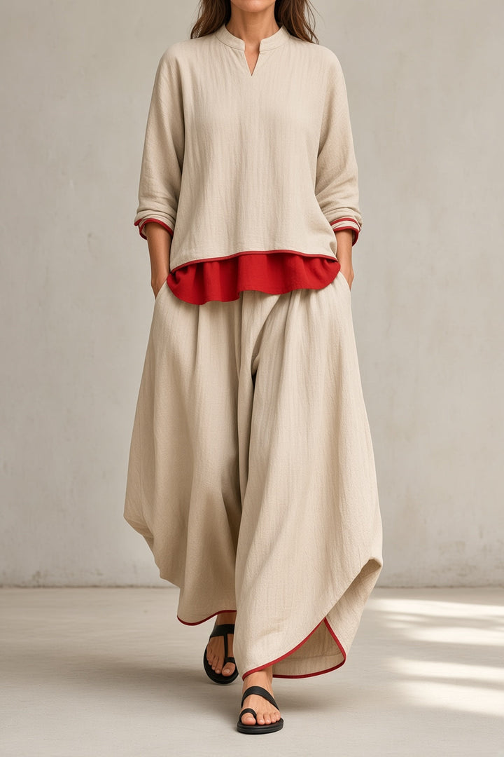 June | Relaxed Layered Two-Piece Set