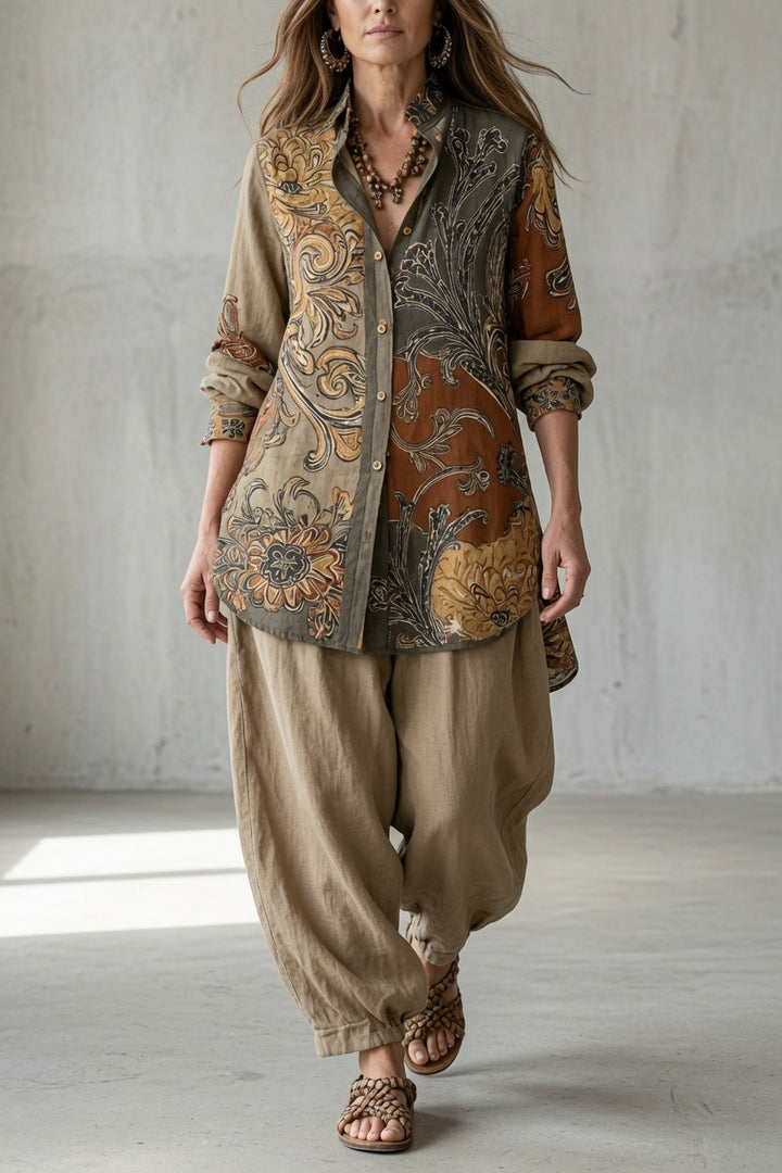 Leonora | Artful Patterned Two-Piece Set