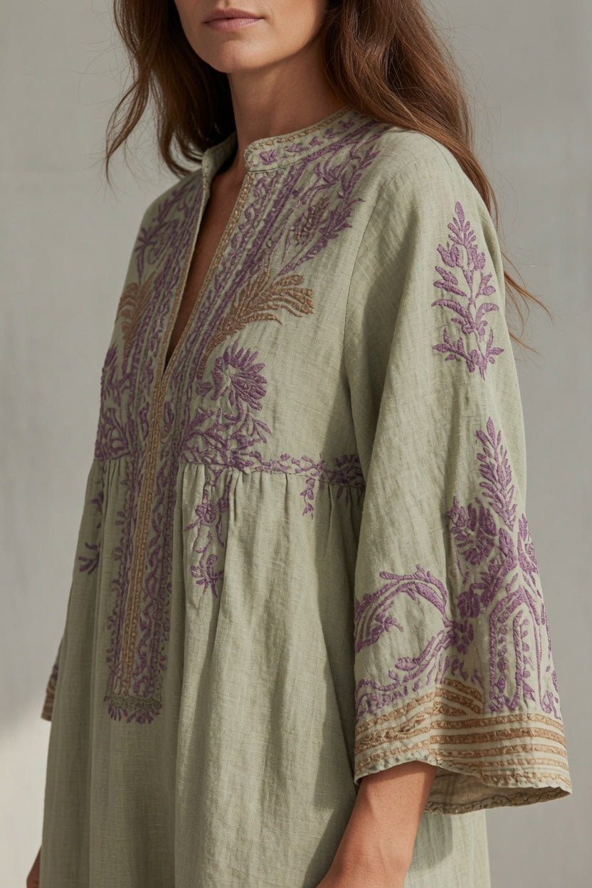 Imogen | Embroidered Bohemian Dress