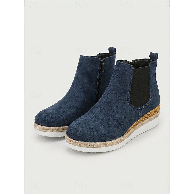 Felicity | Comfort Wedge Chelsea Ankle Boots