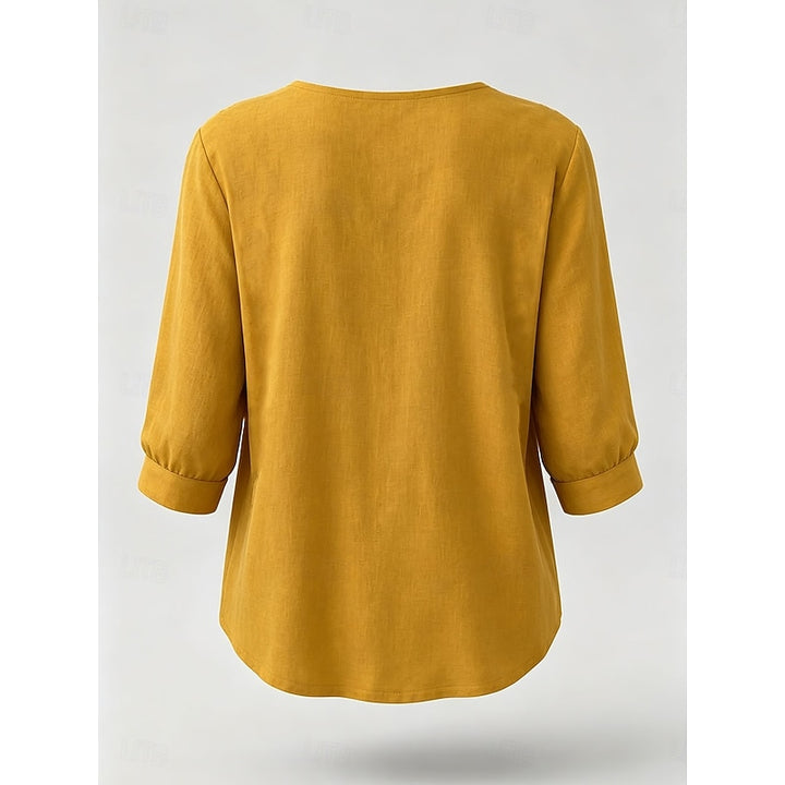 Evelyn | Relaxed Bohemian V-Neck Blouse