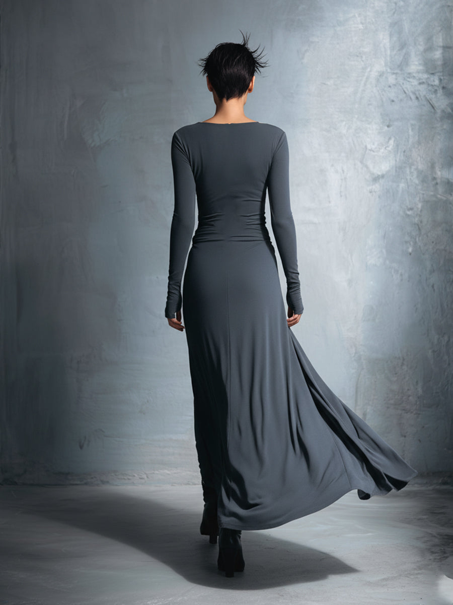 Liliana | Draped Side-Tie Maxi Dress