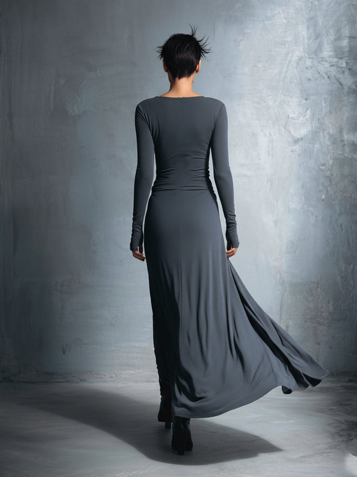 Liliana | Draped Side-Tie Maxi Dress
