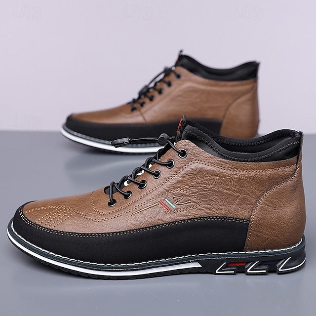 Ralph | Men's High-Top Lace-Up Leather Shoes
