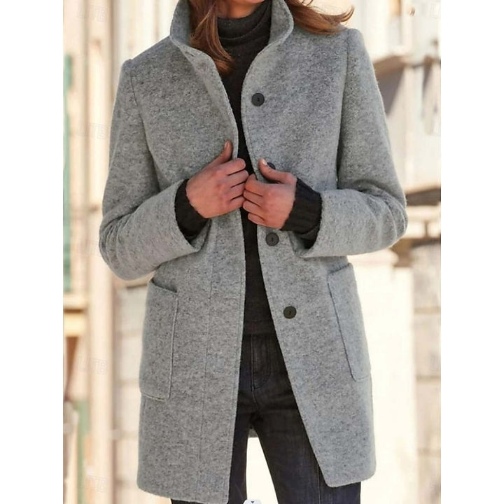 Lorraine | Elegant Stand-Collar Coat