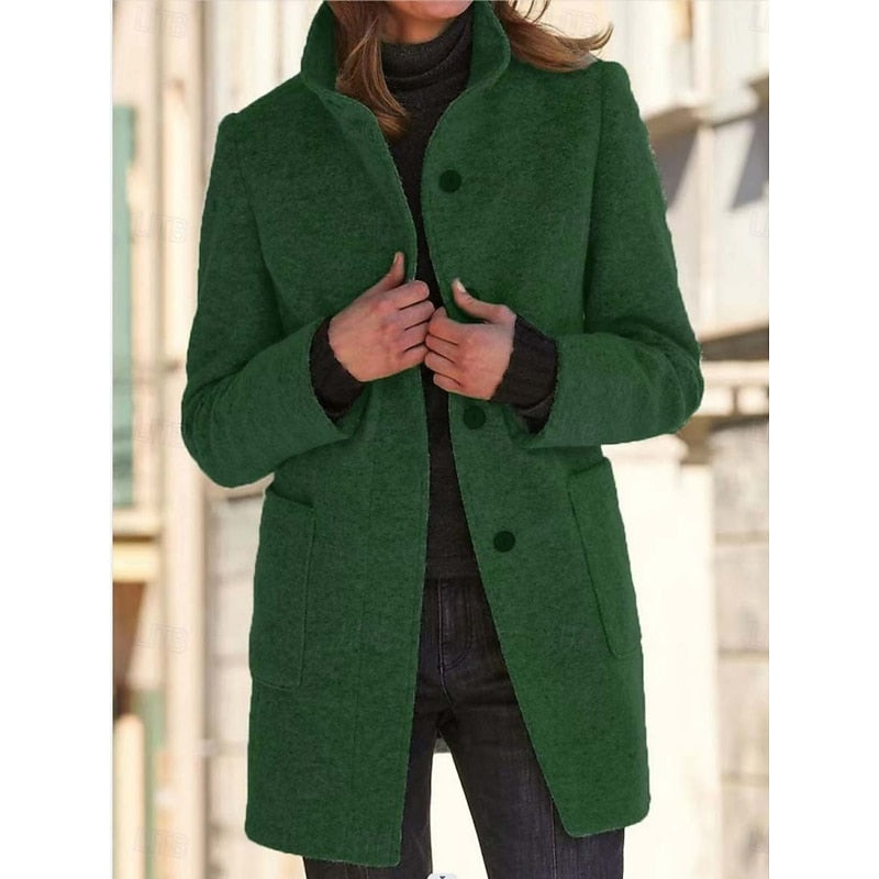Lorraine | Elegant Stand-Collar Coat