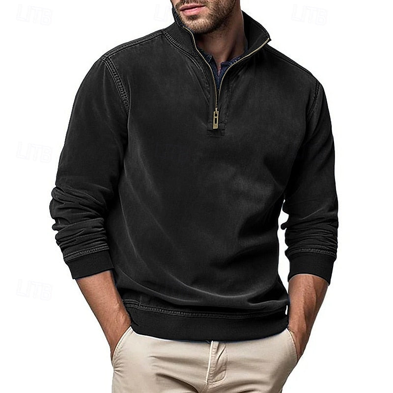 Donovan | Quarter-Zip Stand-Collar Sweatshirt