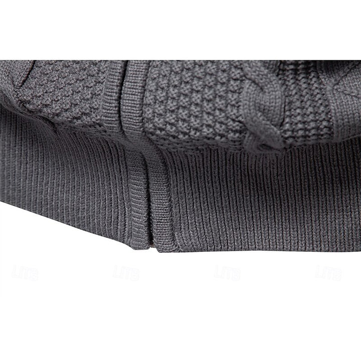 Spencer | Textured Zip-Up Cardigan
