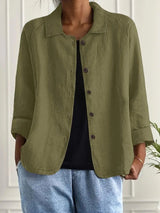 Georgiana | Relaxed Button-Front Overshirt