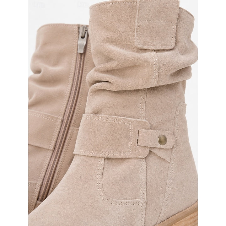 Pamela | Slouchy Buckle Ankle Boots