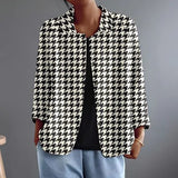 Roberta | Timeless Houndstooth Jacket