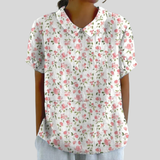 Cynthia | Collared Floral Blouse
