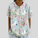 Nadine | Floral Collared Blouse