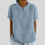 Aurelia | Softly Textured Collared Blouse
